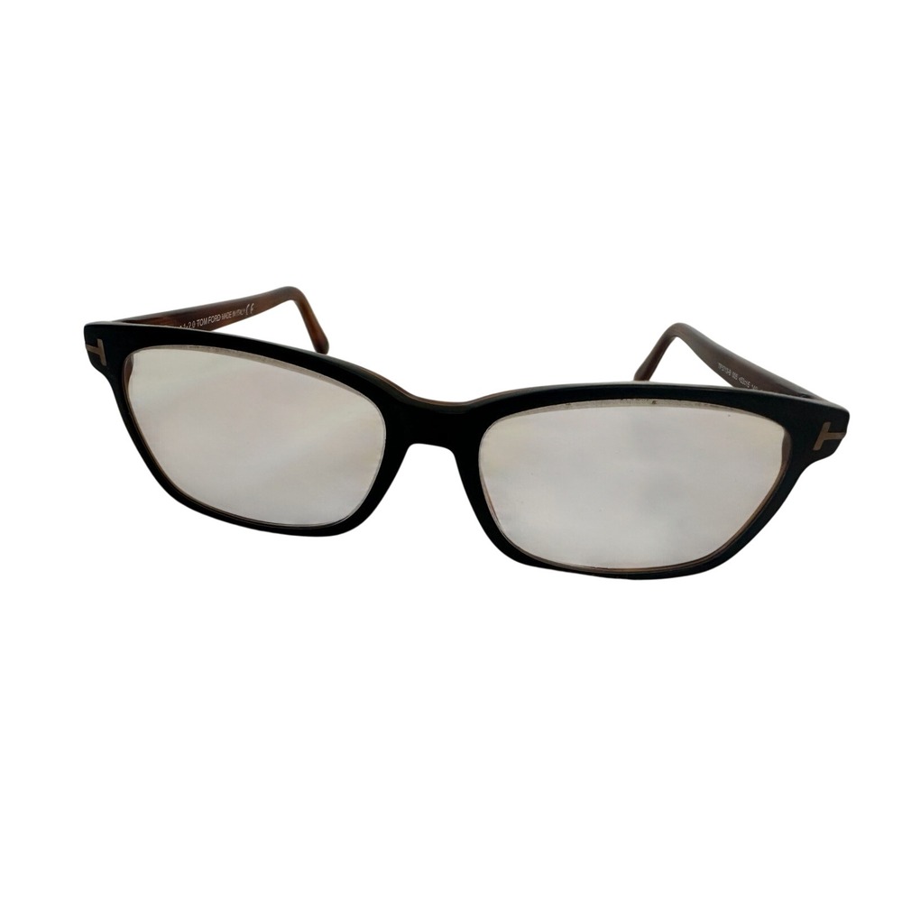 Tom Ford TF5713-B 005 Designer Eyeglass Frames Black/Brown 53-15-140 Italy‎